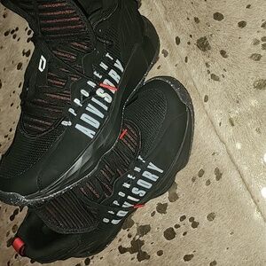 adidas Black and Red Athletic Shoes